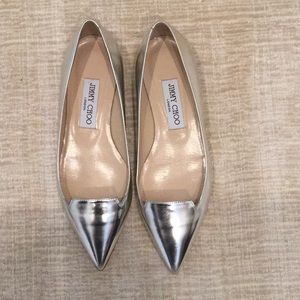 Jimmy Choo Silver flat size 37
